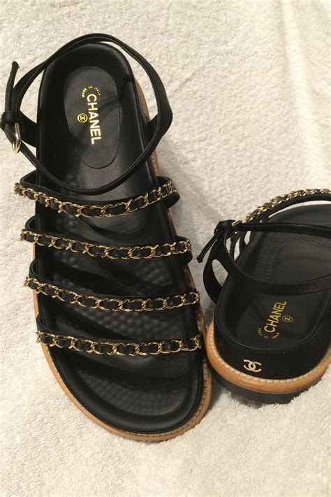 sandali strappo chanel|Chanel sandals review.